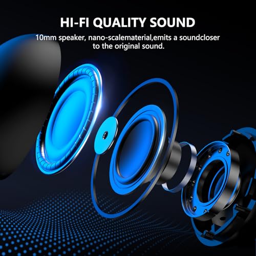Zvclli Wireless Earbuds, 42H Playtime In-Ear Headphones, Hifi Stereo Earphones With Microphone For Tv/Phone/Laptop/Computer thumb #1