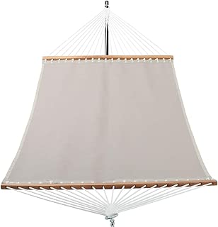 PATIO WATCHER 14 FT Quick Dry Hammock with Double Size Solid Wood Spreader Bar Outdoor Patio Yard Poolside Hammock with Chains, Waterproof and UV Resistance, 2 Person 450 Pound Capacity - coolthings.us
