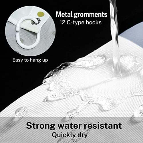 Sifanny 4-teiliges Sonnenblumen-Duschvorhang-Set, Duschvorhänge Mit Badevorlegern, rutschfeste, Weiche… – Bild 7