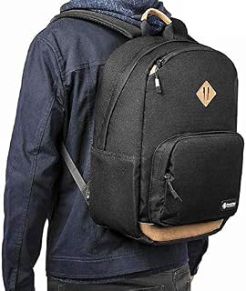 tomtoc 22L Classic College School Backpack, Premium Endurable CORDURA Material Daypack, Water-resistant,