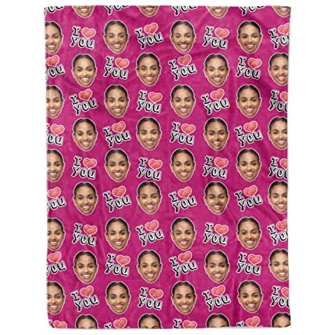 Nifty Gifty Personalised I Love You Blanket Cover