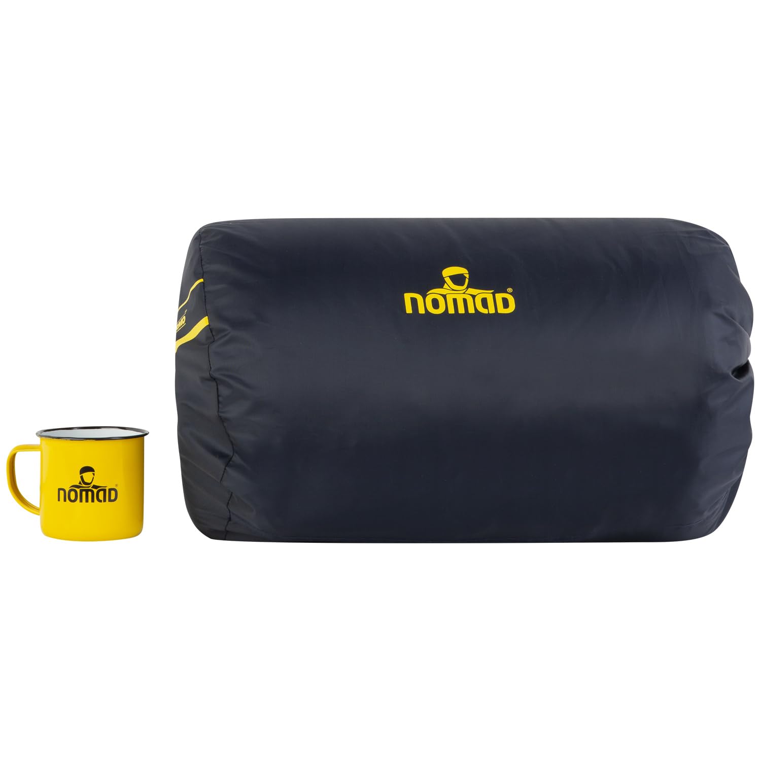 NOMAD® Blazer Schlafsack Deckenmodell | Bis 190cm Körpergröße | Baumwolle | Zum Aufzippen | Zugluftstreifen | Zwei-Wege-Reißverschluss | Inkl. Abdeckung