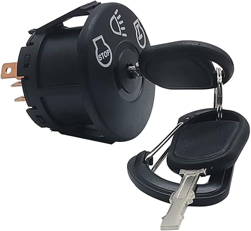 Miniatura 4 de Interruptor de encendido de arranque con llave de 4 posiciones 7 terminales funciona con Cub Cadet, Husqvarna, John Deere, MTD cortacésped reemplazar