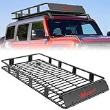 Nilight 84' x 39' x 6' Universal Roof Rack Cargo Basket Heavy-Duty 250LBS Capacity Rooftop Cargo Carrier Luggage Holder for SUV Truck Vehicle