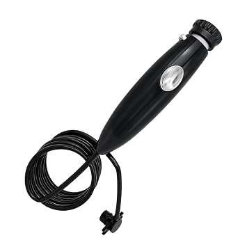 Black Handle Hose Replacement, Compatible with Waterpik WP-100 WP-660 WP-462 3FT Flexible Water Flosser Hose with On/Off Button Fits Multiple Models,Oral Care Accessory