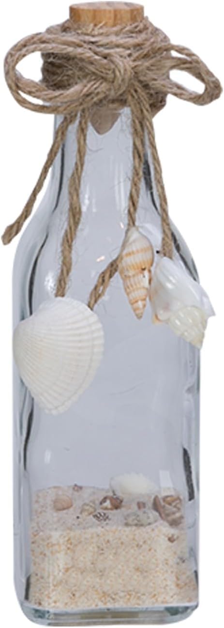 7" Bottle with Sand & Shells Multi