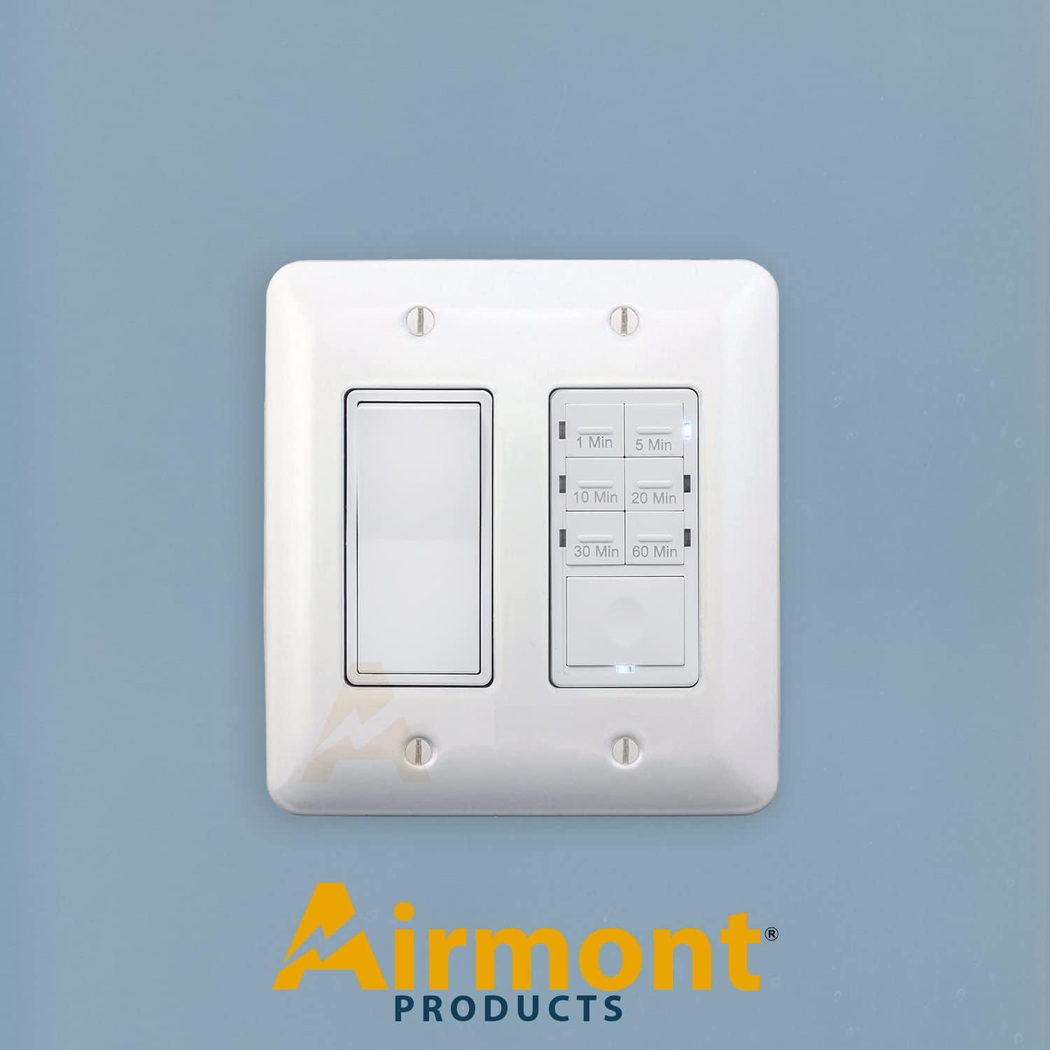 (5 Pack) Airmont Products AP-12071, White Metal Decorative Wall Plate, Princess Style 1 Gang, 5" x 2.75" Unbreakable, Smooth White Painted Metal, Impact Resistant, Matching Screws Included