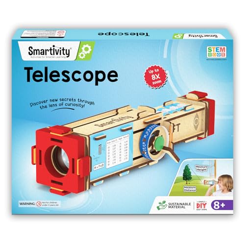 Smartivity Telescope Toy for Kids Age 8, 9, 10, 11, 12, 13, 14 Ye...