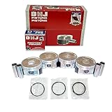 DNJ PRK162 Piston and Ring Kit For 2004-2012 Mitsubishi Eclipse Galant Lancer Outlander 2.4L L4 SOHC 16V Naturally Aspirated 4G69