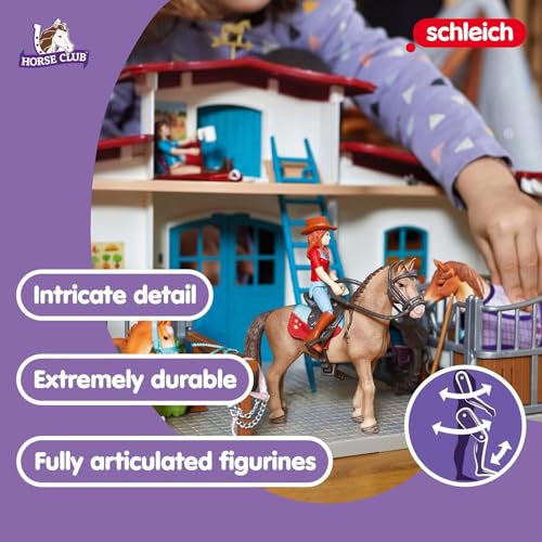 Image of Schleich Horse Club - 115Pc Lakeside Riding Center - Kids Ages 5+ | 42567 | Horse Figurine, Equestrian Toy for Girls 5+, Realistic Horse Toy, Screen-Free Imaginative Pretend Play, Party Gifts