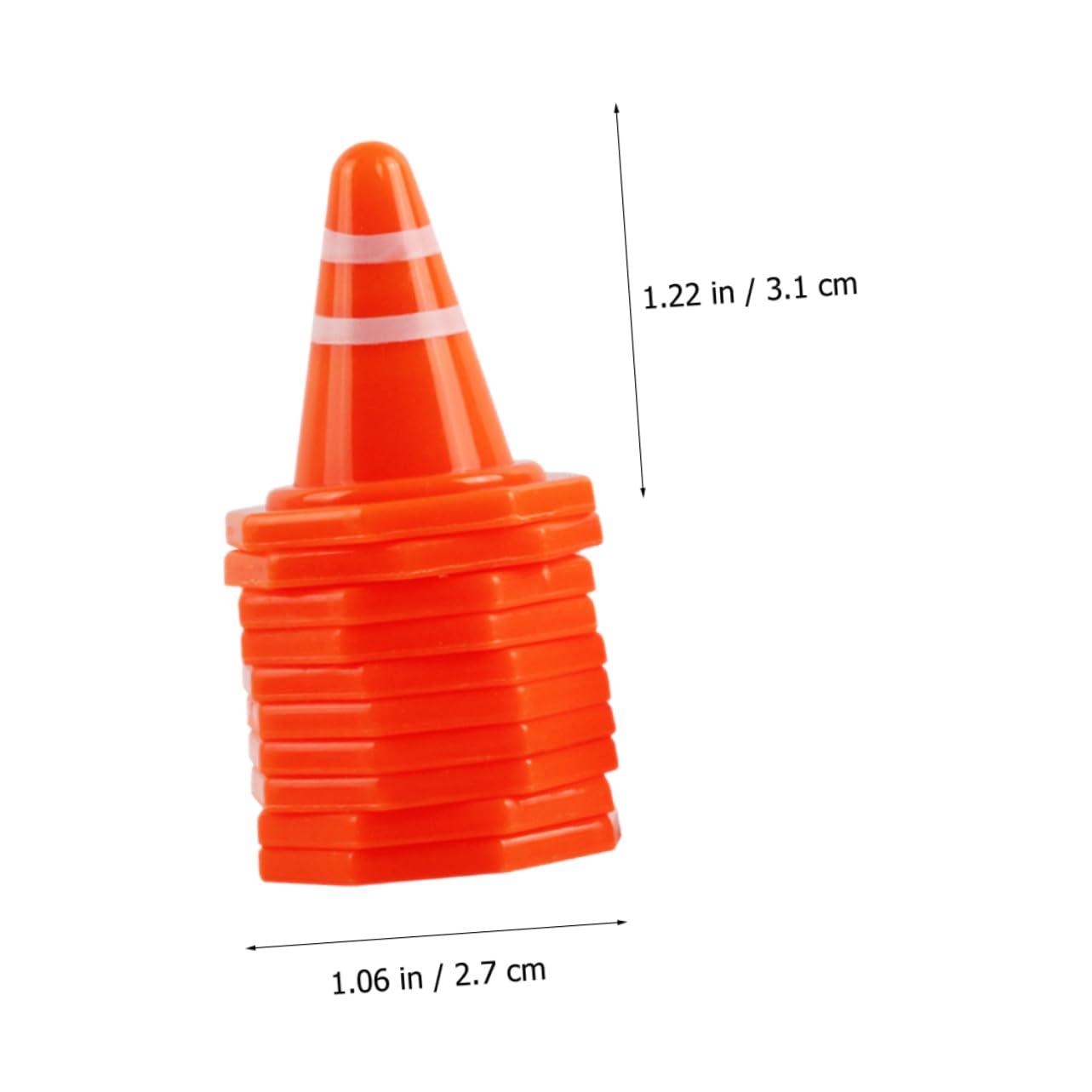 balacoo Construction Traffic Sign Toys 50pcs Mini Cones Cones Obstacle Course Road Sign Toy for Boys and Girls