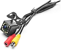 Camecho Waterproof Backup Camera 170° Wide Angle 12 LED Night Vision Rear View Reversing Camera for Cars Trucks RVs