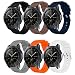 Produktbild SUNDAREE Kompatibel mit Galaxy Watch Active2/Galaxy Watch 42 Armband,6 Farben 20MM Silikon Armband Sportarmband Uhrenarmband Ersatz für Samsung Galaxy Watch Active2 40 44/Galaxy Watch 42(GW42 Black)