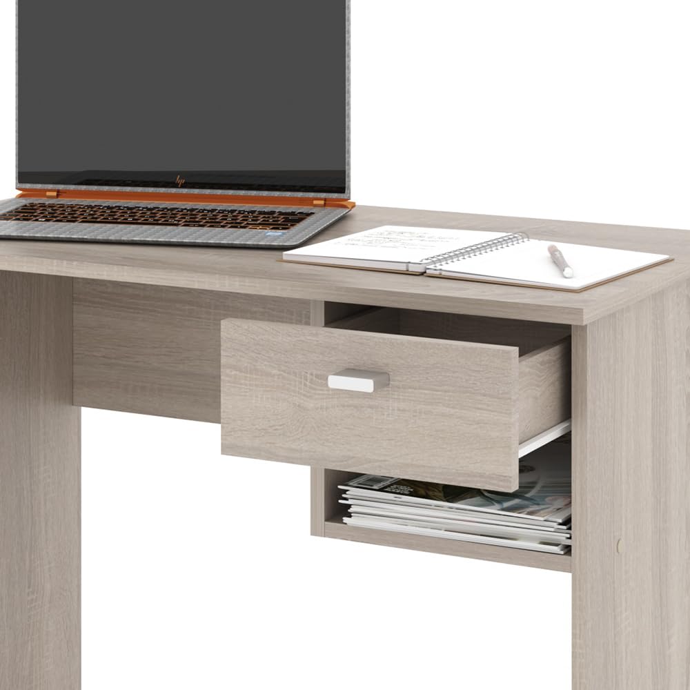 Vicco Bureau Colin, Sonoma, 90x50cm | adapté aux postes de travail informatiques et aux solutions peu encombrantes