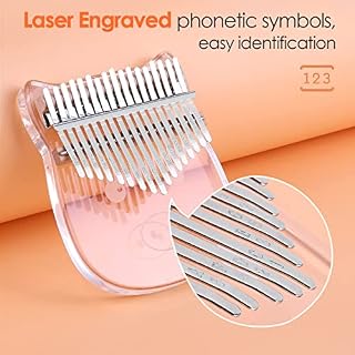 summina 17 Clé Thumb Plan Tono C Acrylique Transparent Kalimba avec Autocollants pour Sacs de Transport Marteau… - Les Beatles, Paul McCartney, John Lennon, RIngo Starr, George Harrison summina 17 Clé Thumb Plan Tono C Acrylique Transparent Kalimba avec Autocollants pour Sacs de Transport Marteau… – Image 3