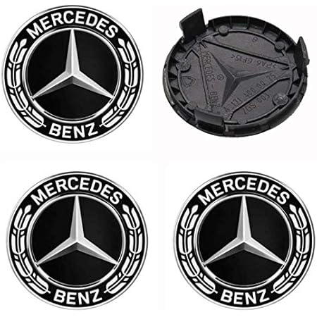 Generic 4 Stuck 75mm Ersatzteil Nabendeckel Radnabenkappen Felgendeckel Fur Mercedes Benz Felgenkappen Nabenkappen Wheel Caps Radnabenabdeckung Amazon De Auto Motorrad