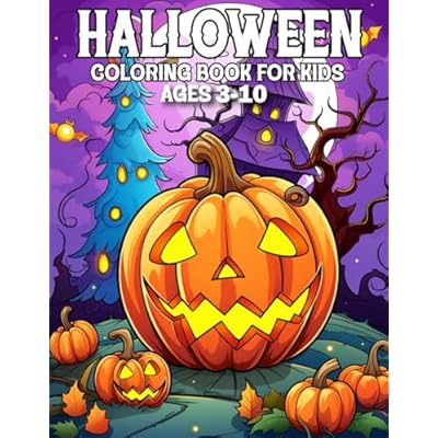 Halloween Coloring Book For Kids Ages 3-10