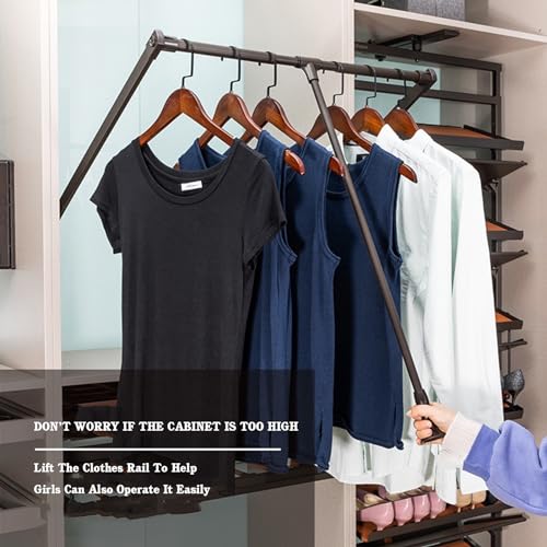 Barre de penderie escamotable pour organiser votre dressing et libérer l'espace
