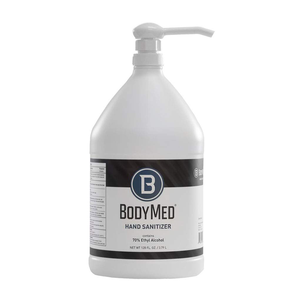 BodyMed Hand Sanitizer, 4 Pack of 1 Gallon - Total of 512 Ounces – Gel Sanitizer with Pump – Formula
