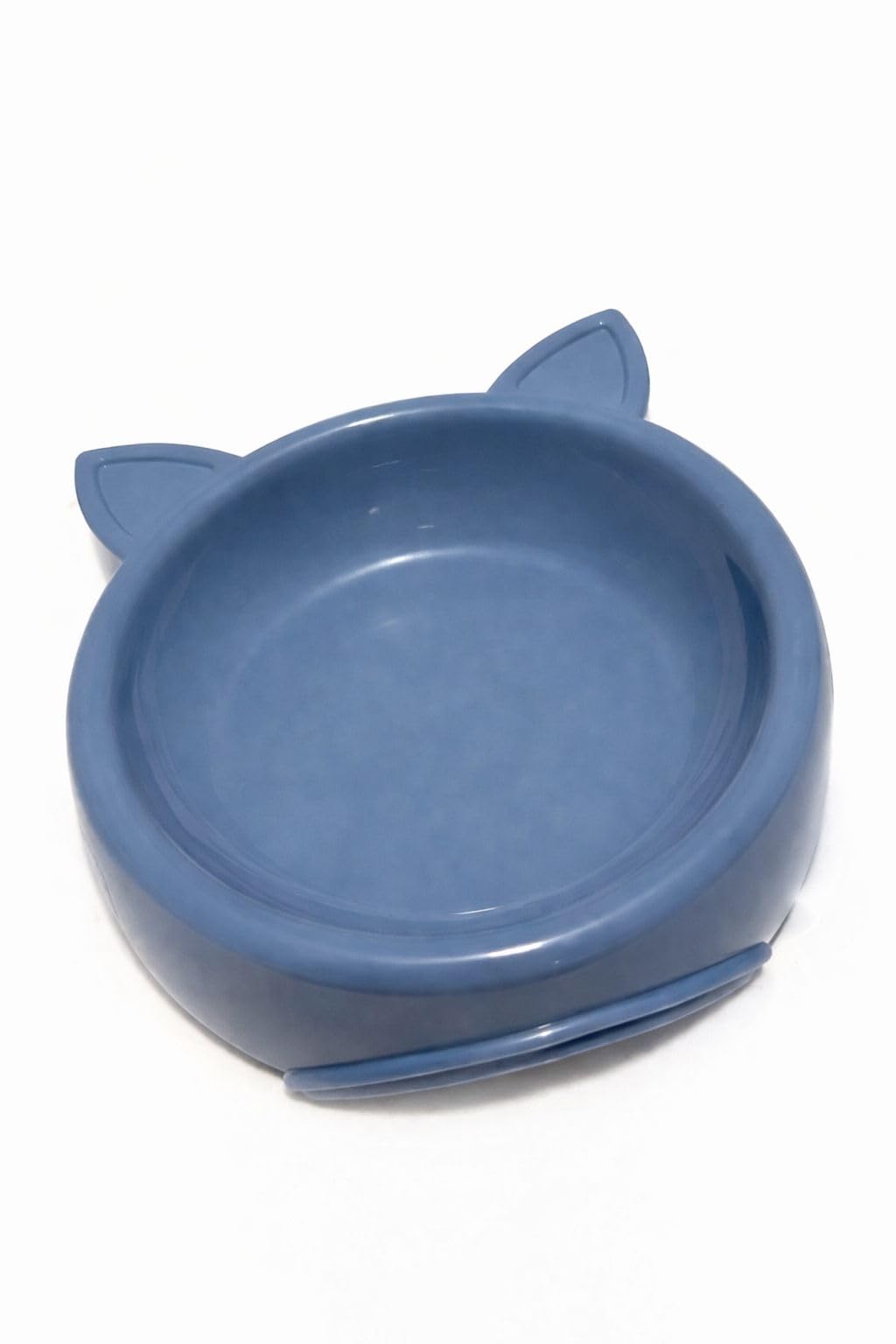 Pet Guru Cat Bowl Pet Food and Water Kitten & Cat Face Dishes Pack of 2 (2 X Blue)