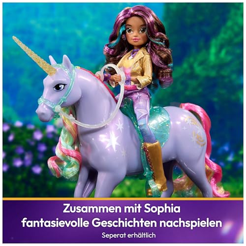 Unicorn Academy Einhorn Wildstar - 28 cm groß, Original-Einhorn von Sophia zur Netflix-Serie, mit echter Mähne und Schweif… – Ansicht 5