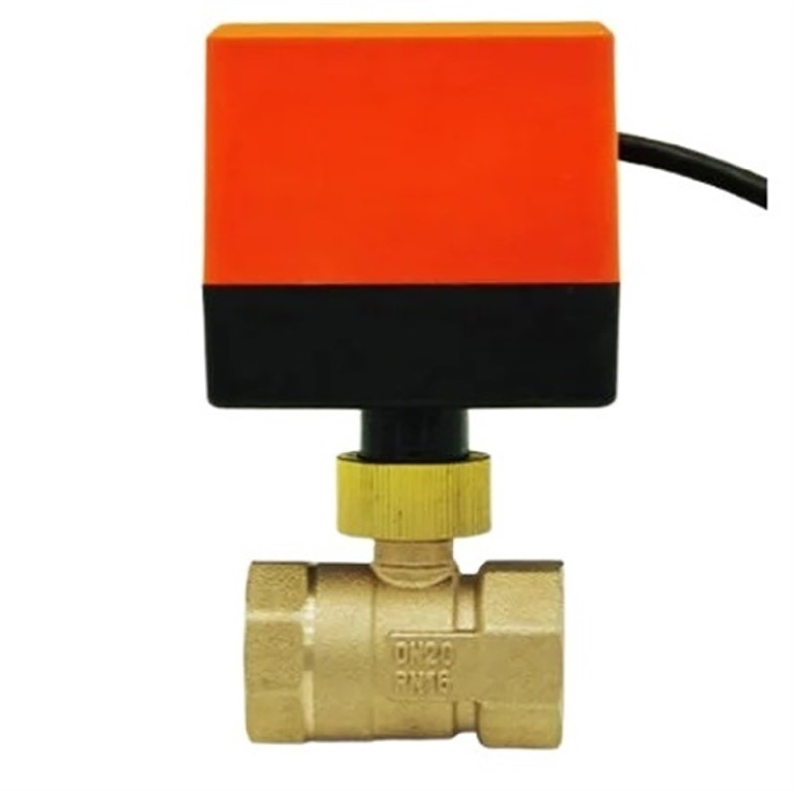 AC220V DN20 Electric Actuator Brass Ball Valve Cold&hot Water/Water Vapor/Heat Gas Brass Motorized Ball Valve