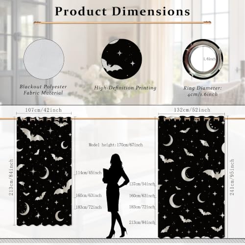 Rideaux occultants à œillets de qualité supérieure avec finitions soignées