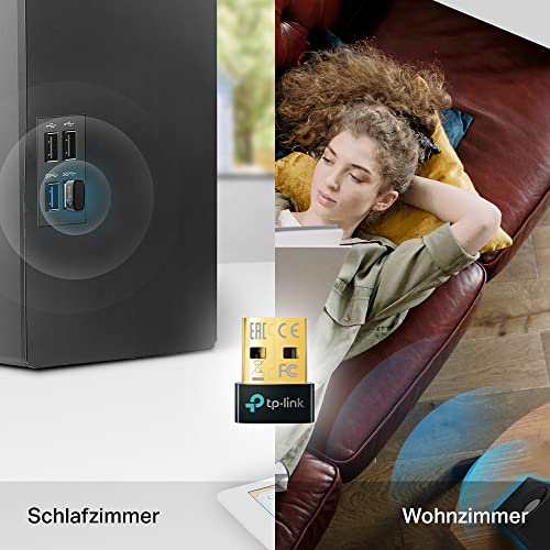 TP-Link UB500 Nano USB Bluetooth 5.4 Adapter Dongle (für PC Laptop Desktop Computer, unterstützt Windows 11/10/8.1/7… – Ansicht 6