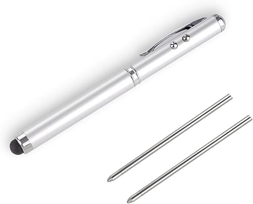 Bolígrafo multifunción de metal, lápiz capacitivo para pantalla táctil, linterna con luz blanca, infrarrojos, regalos creativos de Navidad y