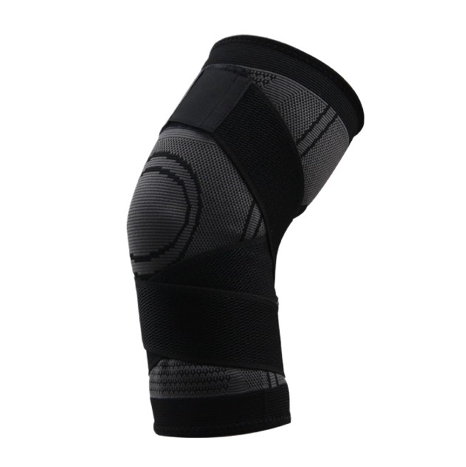 CVdrtyED Running Knee Brace Protector Knee Compression Sleeve With Straps For Knees When Working Running Lifting Weights Sports Training(Black,XXL)