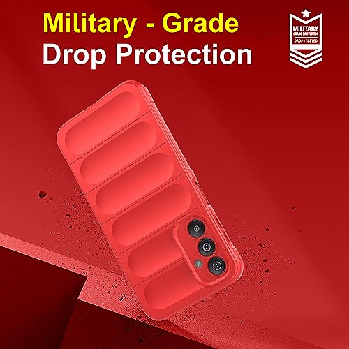 Image of amazon basics Back Case Cover for Samsung Galaxy A25 5G (Silicone Red)