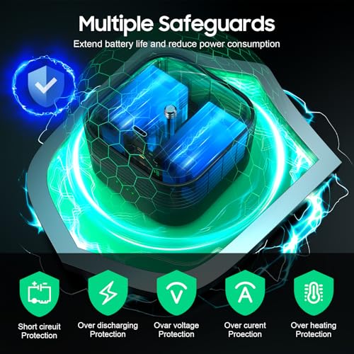 Battery for Blink Outdoor 4 (4th Gen) - 6000mAh Rechargeable Batteries Expansion Pack, Lithium Battery Extension Pack with Power Indicator, Compatible with Blink Outdoor 4 Security Camera