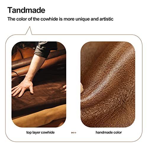 Manbang Wallet For Men Handcrafted Italian Genuine Leather Wallet Rfid Blocking Men's Wallet With Change Coin Pocket Gift Box (Khaki) #TOP2