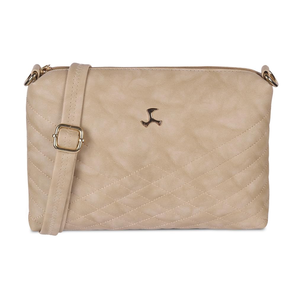 mochi Women's Faux Leather Quilted Sling Bag with Adjustable Strap-picture-37