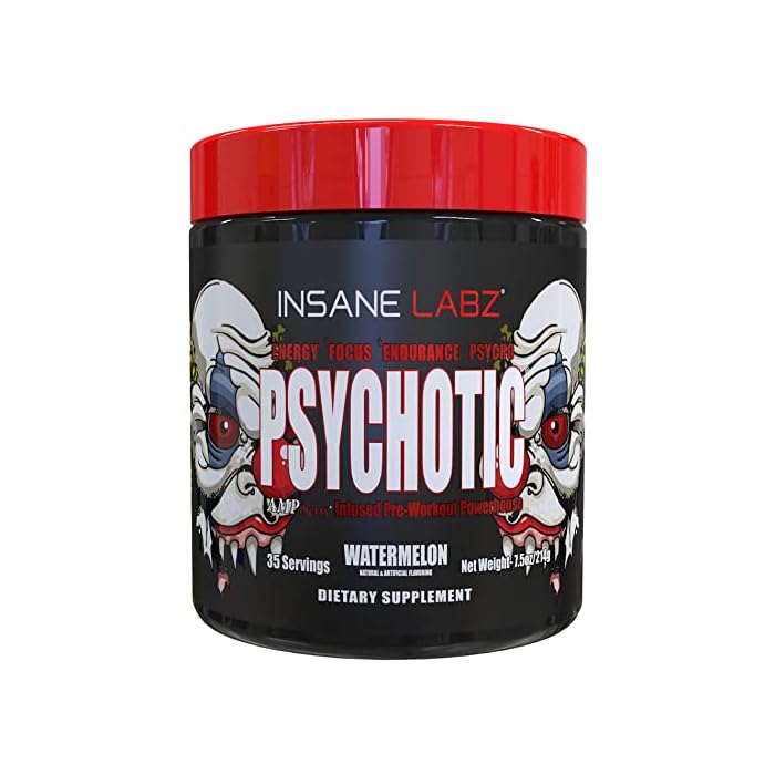 Buy Insane Labz Psychotic, High Stimulant Pre Workout Powder, Extreme