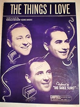 Sheet music The Things I Love (Jimmy Dorsey cover) Piano/Vocal/Guitar Book