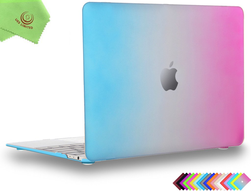 UESWILL Smooth Soft Touch Matte Hard Shell Case Cover Compatible with MacBook 12 inch with Retina Display (Model: A1534) + Microfibre Cleaning Cloth,