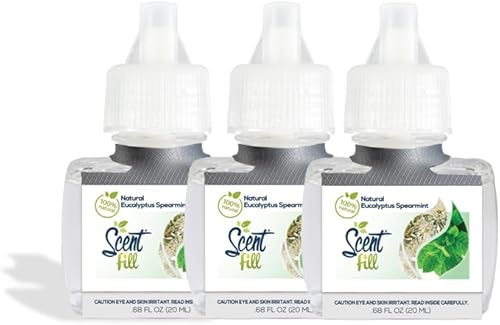 Miniatura 6 de Scent Fill Ambientador 100% natural de limón y cítricos, repuestos de aceite perfumado, 3 recambios