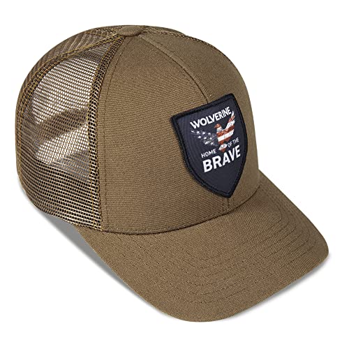 Image of Wolverine Trucker Hat | Mesh Back | Snapback | Adjustable | Rugged | Durable | Workwear