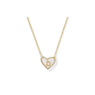 Kendra Scott Heart Letter D Short Pendant Women