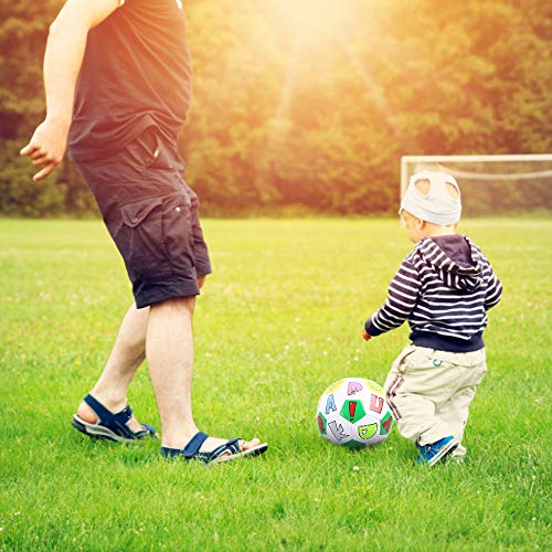 Andoer Bola de futebol infantil inflável tamanho 2 presente para crianças alunos