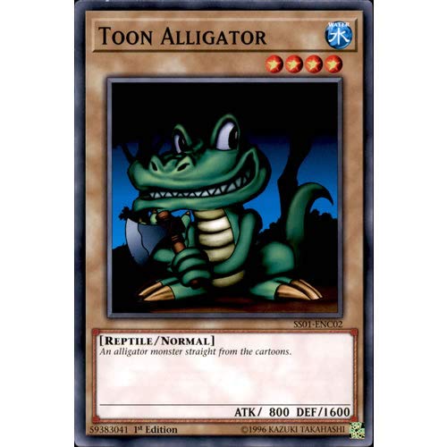 Yugioh Ss01 Enc02 1st Ed Toon Alligator Common Card Speed | Desertcart  Guyana