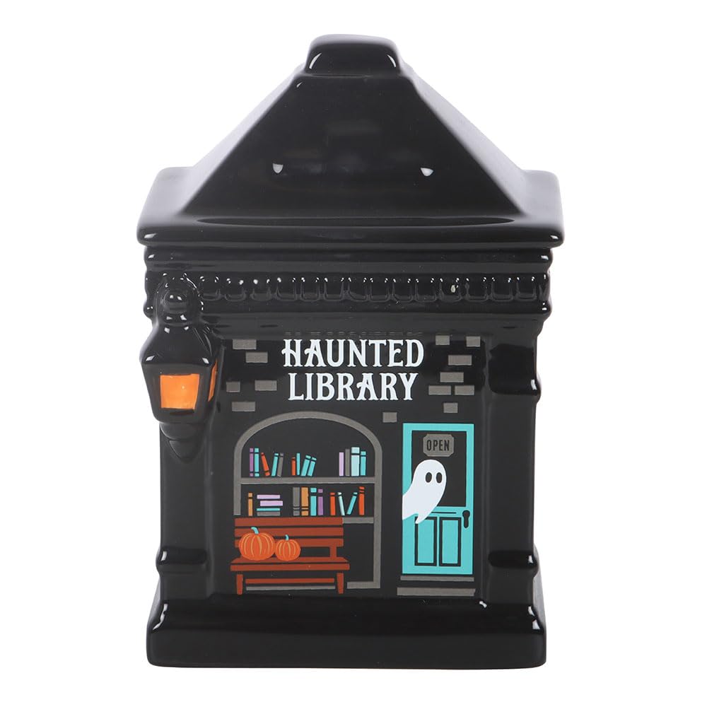 Haunted Library Oil Burner | Unique Wax Melter for Aromatherapy