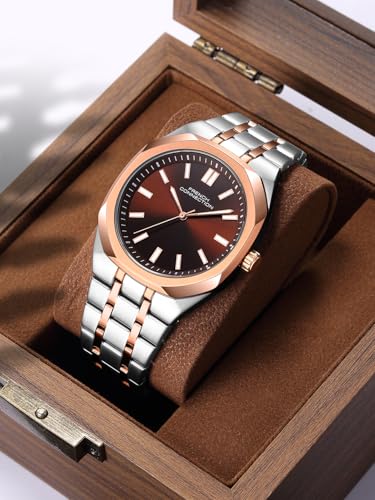 Image of French Connection Lumiere | Analog Display | Brown Dial | Silver Stainless Steel Strap | Watch for Men - FCU16RTM