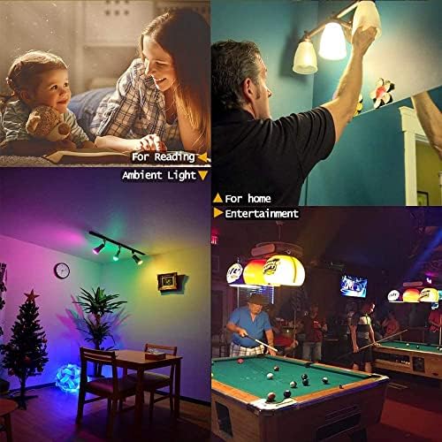 Unisun B22 Light Bulbs 6W (Equivalent to 40W) LED Colour Changing Light Bulbs with Remote Control Dimmable Warm White Bayonet Night Lights for Home Bar Party Pub Mood Lighting Pack of 2