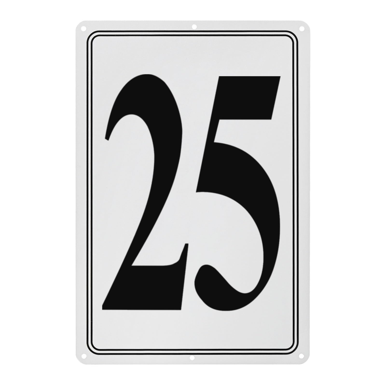 M METERXITY Aluminum Number Sign 25, 11.8 Inch House Numbers and Metal Letters, Parking Spot Letter Signs