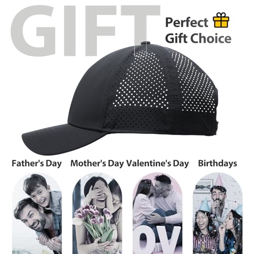 Image of LiuSuper XXL Oversized Quick Dry Baseball Cap for Men & Women Big Heads, Adjustable Unisex Sports Performance Sun Hat One Size for Golf, Running, Workout Dark Grey