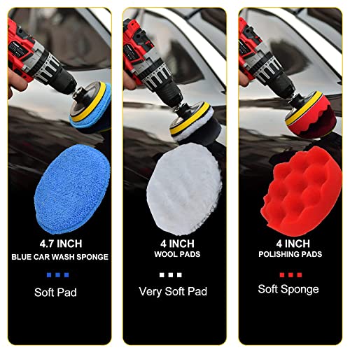 Shieldpro 45 Piece Drill Brush Attachment Set, All Purpose Power Clean Scrubber Brush, Scrub Pads & Sponge With Extend Long Attachment For Bathroom, Kitchen,Grout,Tub,Tile,Corners, Auto #TOP3