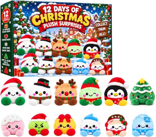 12 Days of Christmas Advent Calendar 2026 Mystery Dumpling Plush Gift Set - image 1