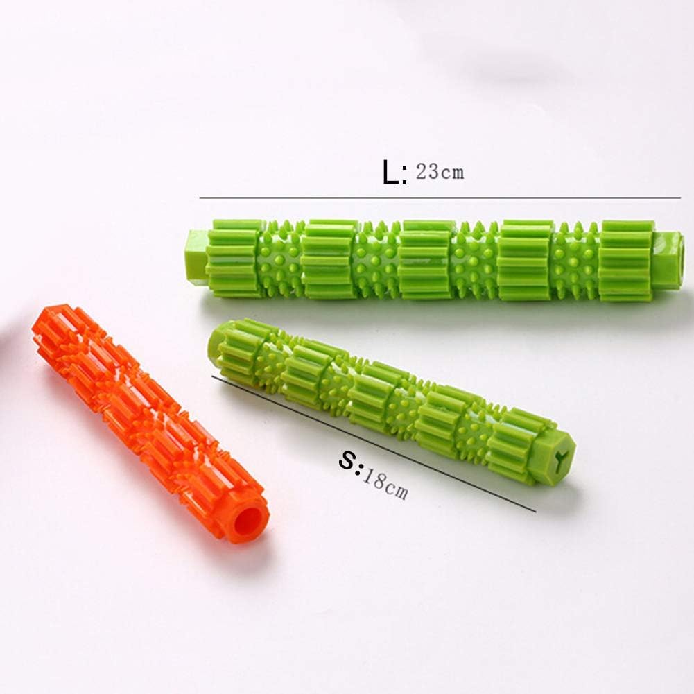 Calsgkspray Orange Pet Dog Chew Toy,Rubber Stick Puppy Chewy Toy for Aggressive Chewer, Teeth Cleaning and Slowing Feeding Toy for Dogs Chew Toys Pet Supplies 2